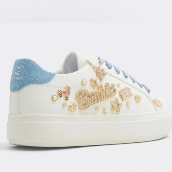 ALDO + Barbie™ x ALDO Barbiestep Charm Platform Sneakers size 6 new in Box - Picture 6 of 10